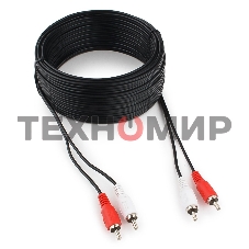 Кабель аудио Cablexpert CCA-2R2R-15M, 2xRCA - 2xRCA, 15м