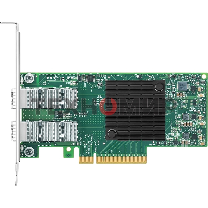 Сетевая карта ConnectX-4 Lx EN network interface card, 25GbE dual-port SFP28, PCIe3.0 x8, tall bracket, SR-IOV, TCP/UDP, MPLS, VxLAN, NVGRE, GENEVE, iSER, NFS RDMA, SMB Direct, ROHS R6
