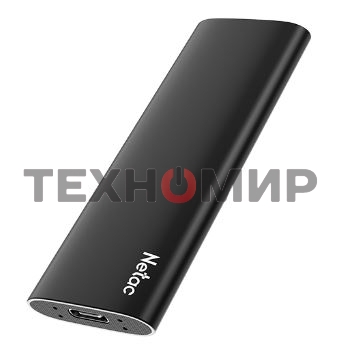Внешний SSD Netac Z SLIM, 2TB, USB 3.2 Gen 2 Type-C, R/W 550/480, черный
