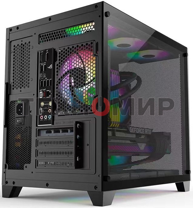 Компьютерный корпус AeroCool/Formula Crystal Z5 черный без БП mATX 1x120мм 2xUSB 2.0 1xUSB 3.0 audio bott PSU