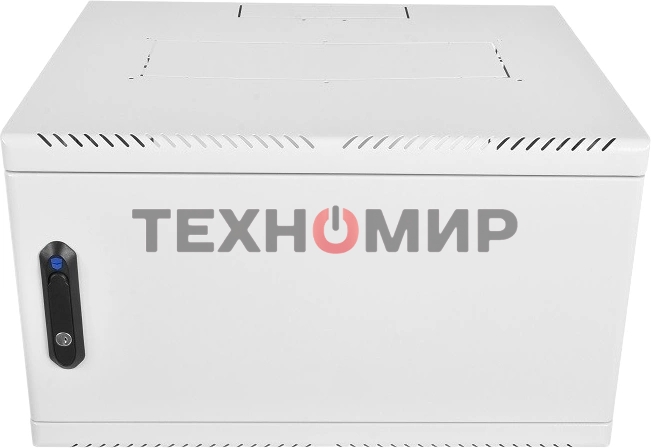 Шкаф коммутационный ЦМО (ШРН-6.650.1-9005) настенный 6U 600x650 мм пер. дв. металл 200 кг черный 470 мм 180 град.