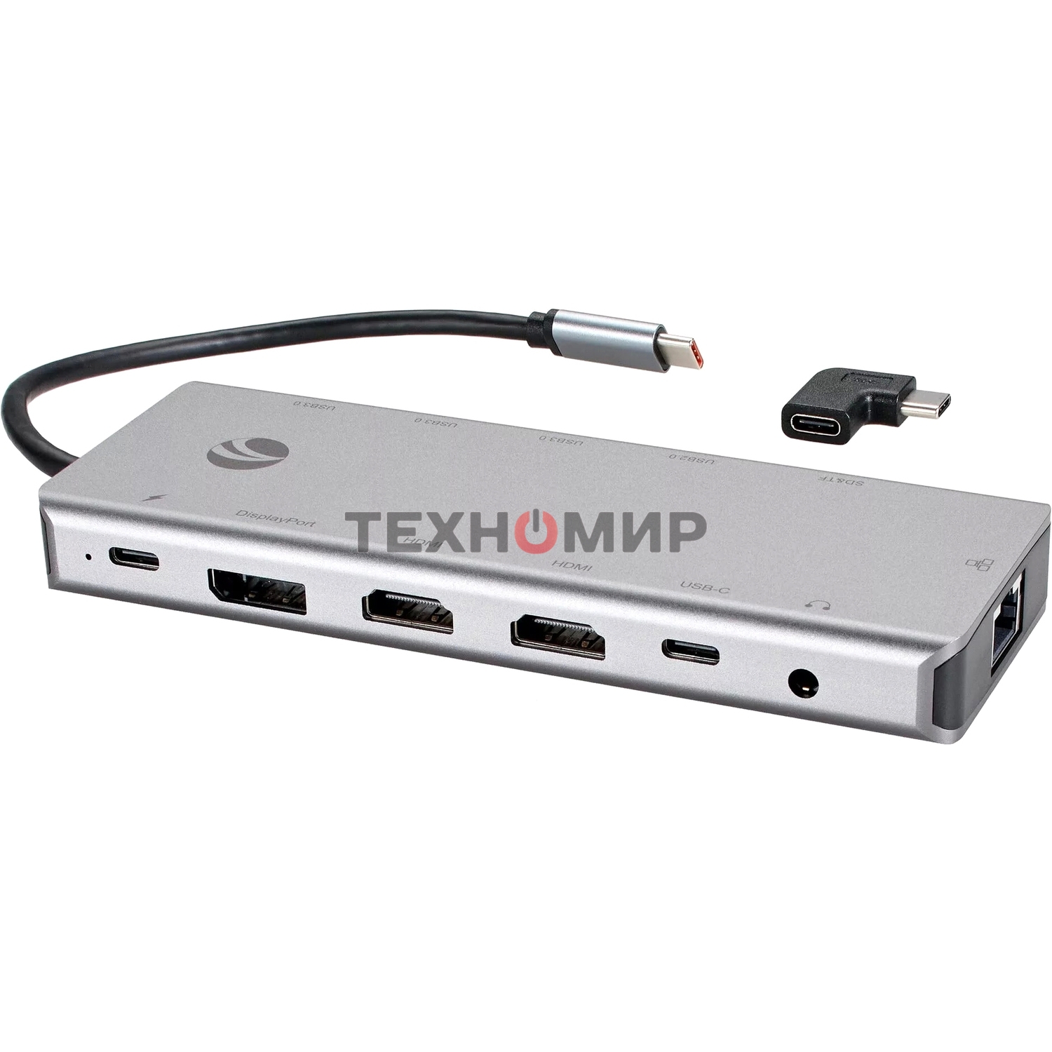 USB-концентратор TypeC -->(2HDMI+DP)4K*60Hz+3USB3.0+TC+USB2.0+RJ45+SD+TF+PD+audio+TCадаптер