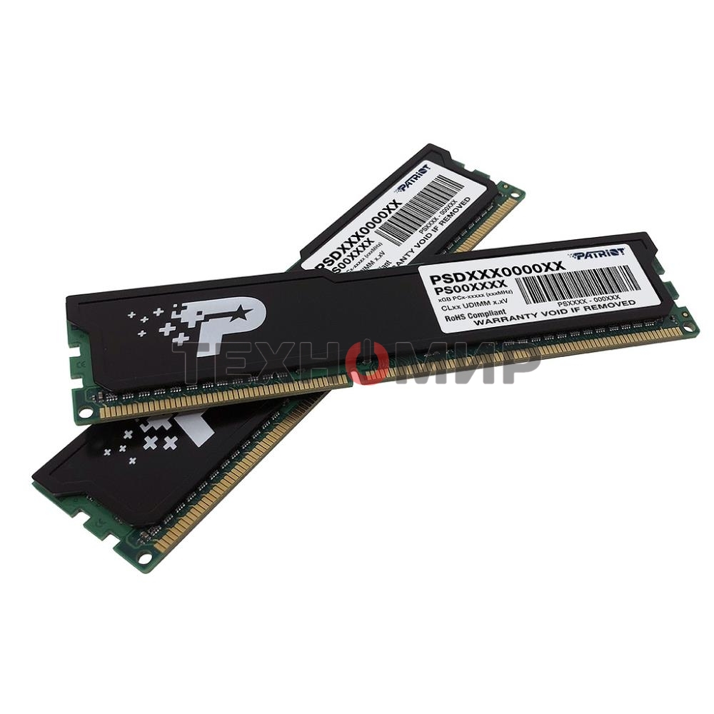 Оперативная память Patriot Signature, DDR4, 32GB (2x16 GB), 3200 MHz, CL22, DIMM