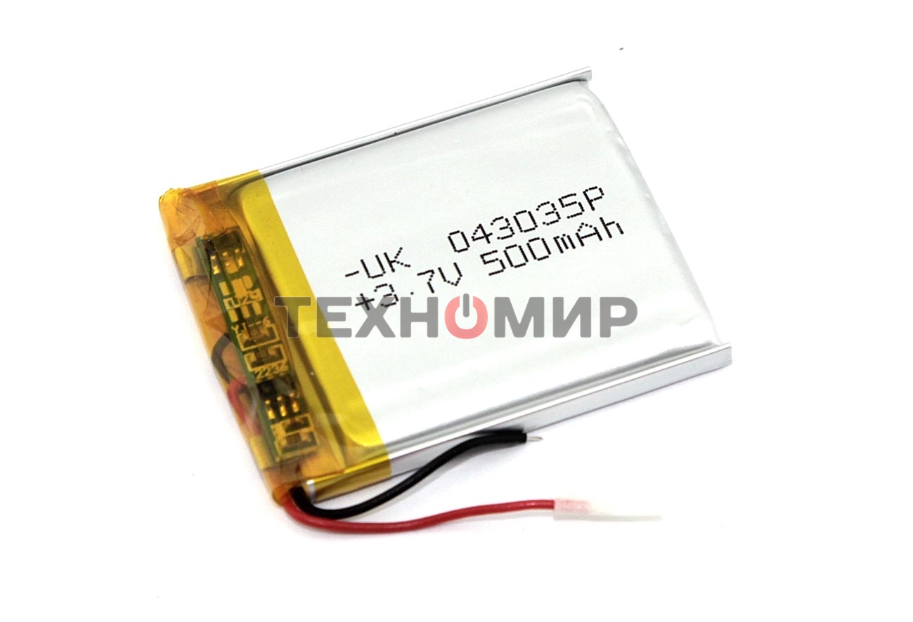 Аккумулятор Li-Pol (батарея) 4x30x35мм 2pin 3.7V/500mAh
