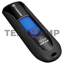 Флешка USB Transcend Jetflash 790 (TS32GJF790K), 32Gb, USB 3.0, R/W 70/25, черный/синий