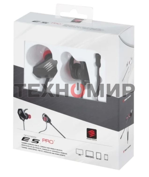 Наушники игровые мобильные Mad Catz E.S. PRO+ черный