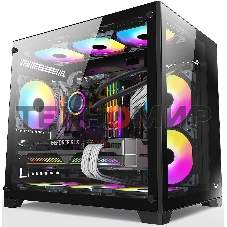 Компьютерный корпус AeroCool/Formula Crystal Z5 черный без БП mATX 1x120мм 2xUSB 2.0 1xUSB 3.0 audio bott PSU