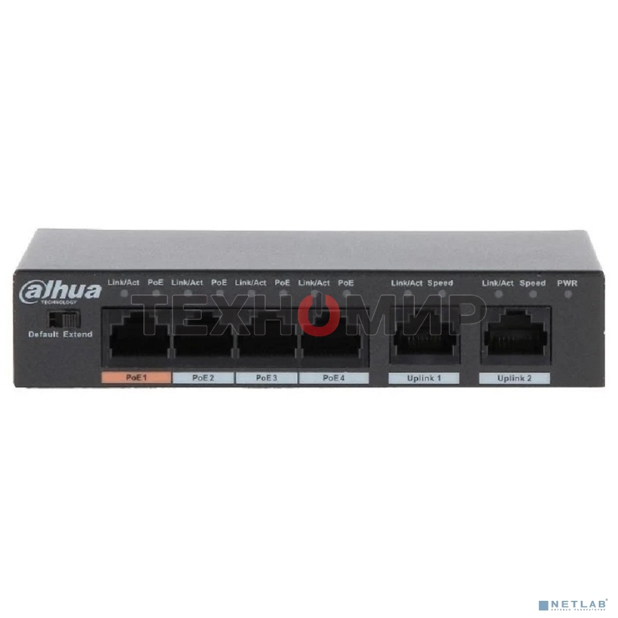 Коммутатор Dahua DH-PFS3006-4ET-60