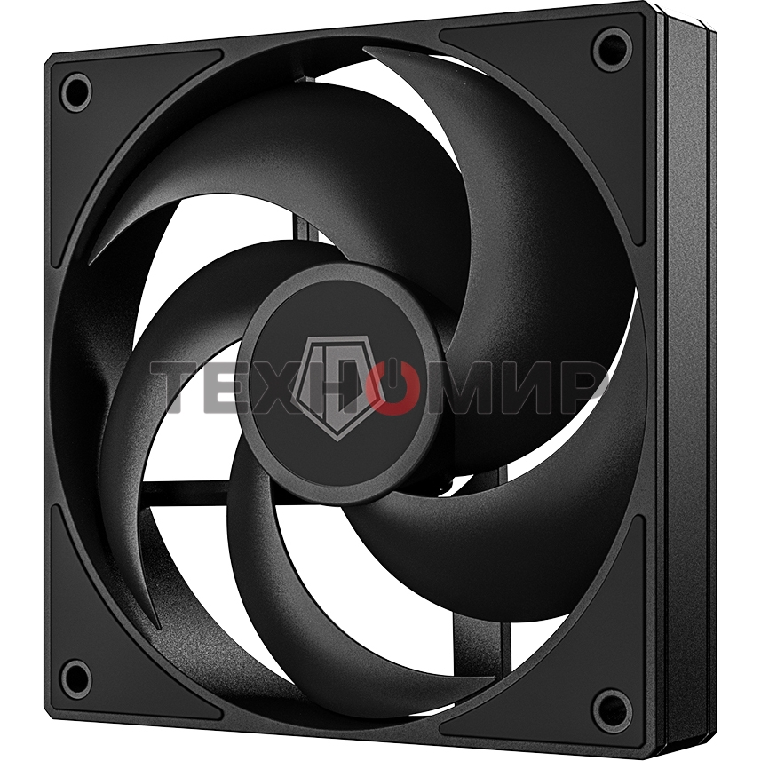 Вентилятор для корпуса ID-Cooling AS-120-K черный, 120 мм, 2000 об/мин, 27.2 дБ, 4 pin