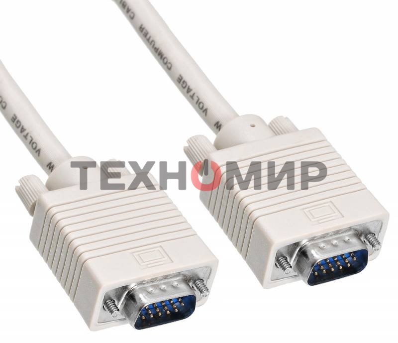 Кабель Buro CAB016S-10 VGA (m) VGA (m) 3м феррит.кольца серый