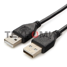 Кабель USB2.0 Pro Cablexpert CCP-USB2-AMAM-6, AM/AM, 1.8м, экран, черный, пакет