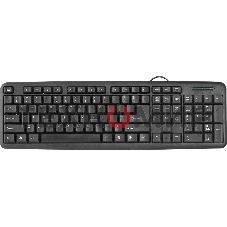 Клавиатура проводная Defender HB-420, USB, черный