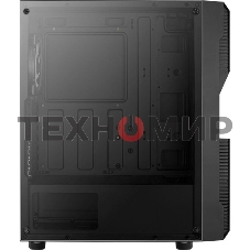 Компьютерный корпус Aerocool/Formula Menace Saturn FRGB-G-BK-v1 черный без БП ATX 4x120мм 2xUSB2.0 1xUSB3.0 audio bott PSU