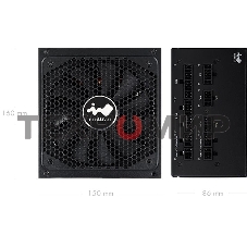 Блок питания Inwin/ Powerman P85 IW-PS-P850W, 850Вт, 80PLUS Gold, 135Вт, модульный, черный