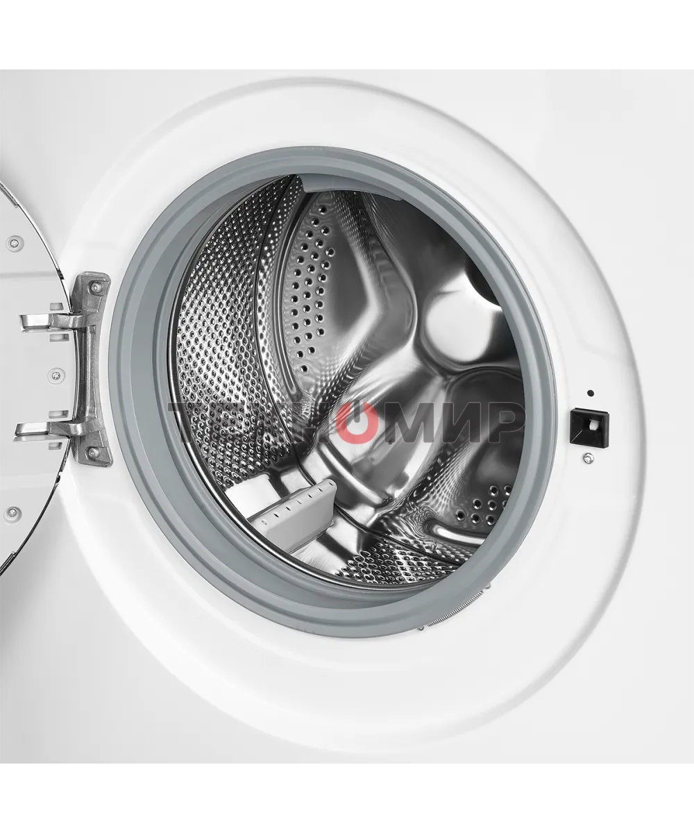 Отдельностоящая стиральная машина Kuppersberg WM 410 W, глубина 45 см, загрузка белья 6 кг, кнопочное управление, Отжим 1200 об.мин, 15 программ, Отложенный старт, Блокировка от детей, Уровень шума при стирке 50 дБ, Уровень шума при отжиме 75 дБ, Барабан 