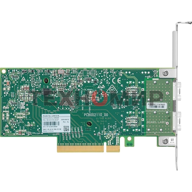 Сетевая карта ConnectX-4 Lx EN network interface card, 25GbE dual-port SFP28, PCIe3.0 x8, tall bracket, SR-IOV, TCP/UDP, MPLS, VxLAN, NVGRE, GENEVE, iSER, NFS RDMA, SMB Direct, ROHS R6