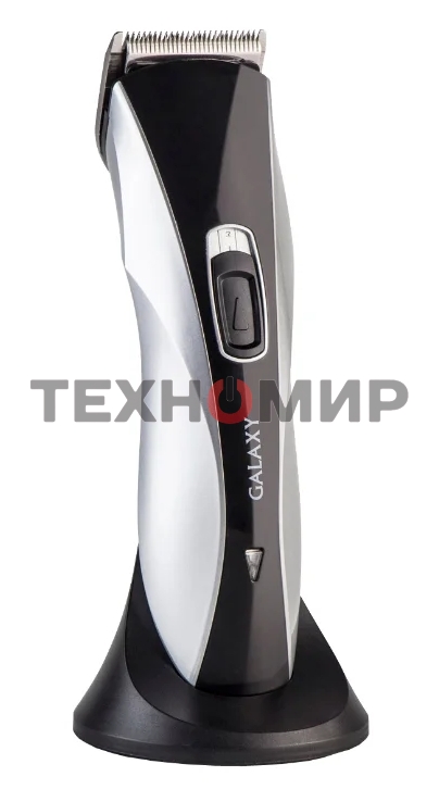 Набор для стрижки Galaxy Line GL 4155, черный с серебристым, лезвия из японской нержавеющей стали, индикатор работы и заряда, время непрерывной работы 45 мин, 4 насадки–расчески (3, 6, 9, 12 мм), эргономичный дизайн