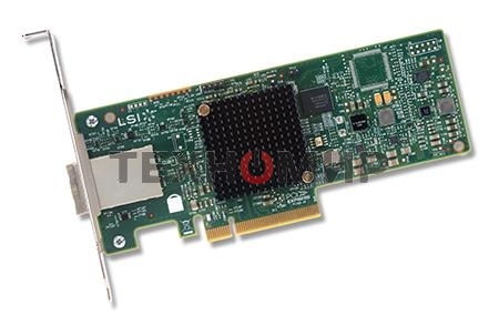 Контроллер LSI SAS9300-8E (PCI-E 3.0 x8, LP, EXTERNAL) SGL SAS12G, 8port (2*extSFF8644), Каб.отдельно