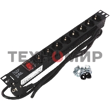 Блок распределения питания NTSS NTSS-PDU-DA2032 гор.размещ. 8x базовые 16A Schuko 1.8м