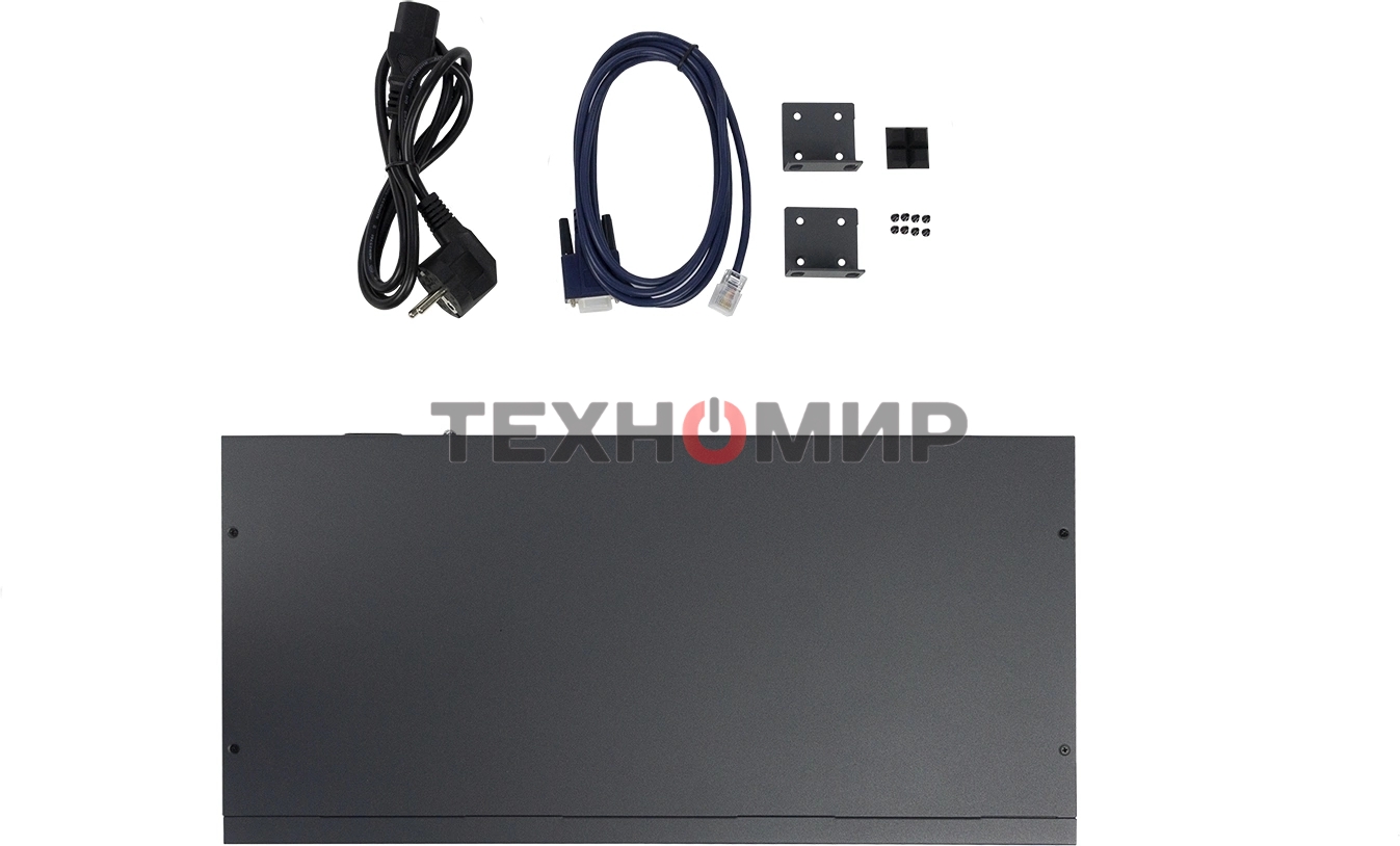 Коммутатор ORIGO Managed L3 Switch 24x1000Base-T PoE, 4x10Gbase-X SFP+, PoE Budget 370W, RJ45 Console, 19