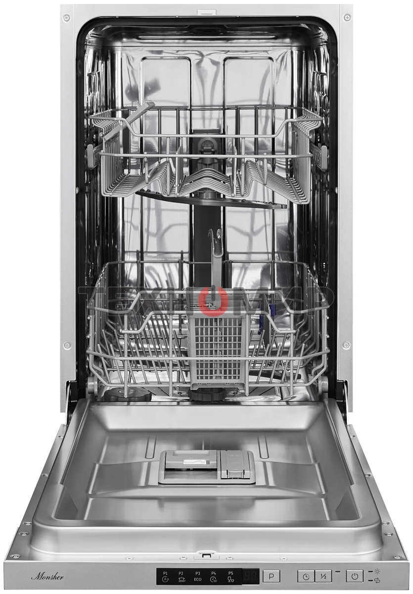 Встраиваемая посудомоечная машина Monsher MD 4501, серебристый, 45 см, 9 компл., 52 дБ, класс A++