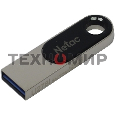 Флешка USB Netac U278 (NT03U278N-128G-30PN), 128Gb, USB 3.0, R/W 110/45, серебристый/черный