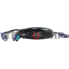 Кабель D-Link DKVM-CB/B1AКабель KVM длиной 1,8 м с разъемами VGA и PS/2