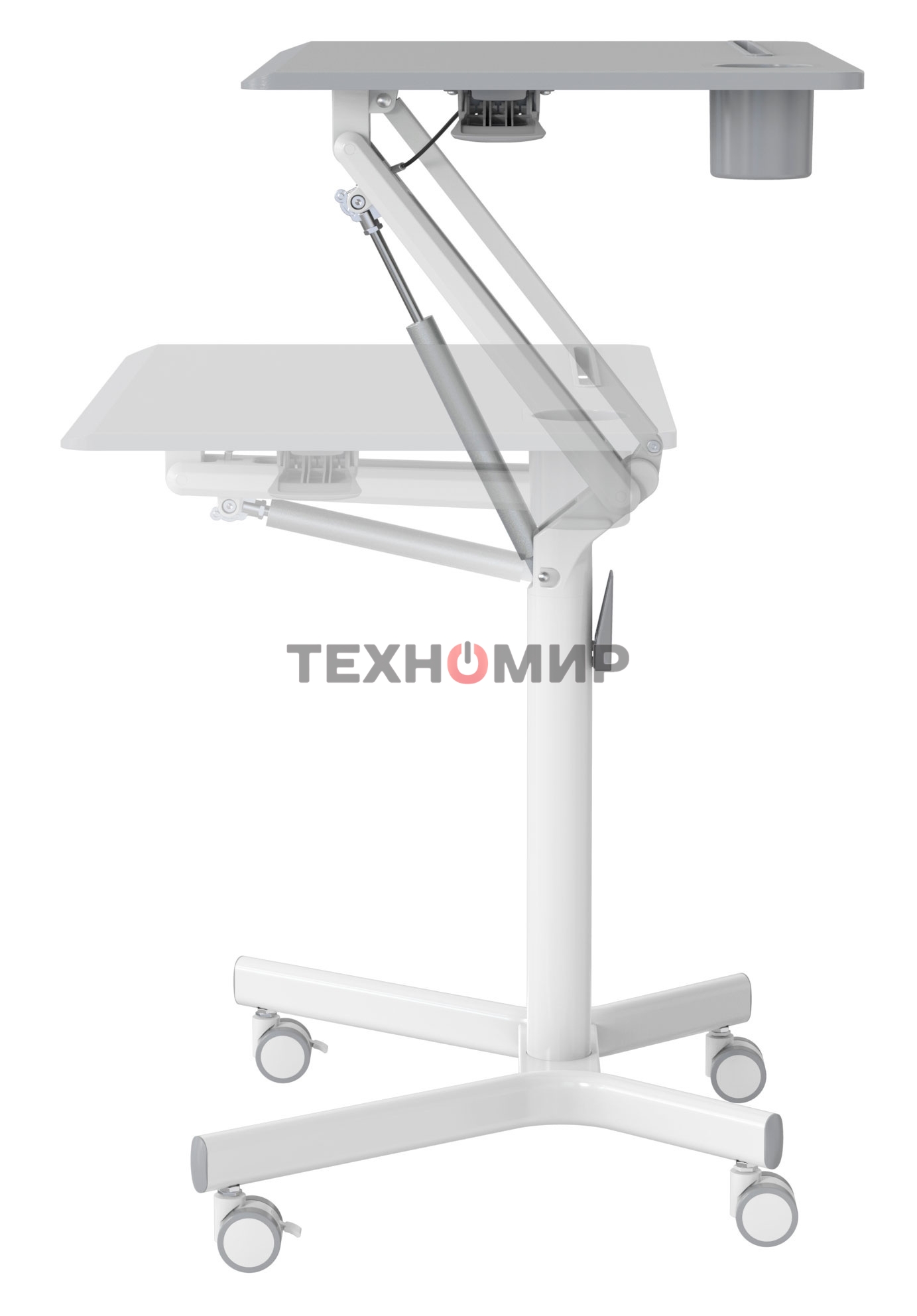 Стол для ноутбука Cactus VM-FDS101B столешница МДФ серый 70x52x106см (CS-FDS101WGY)