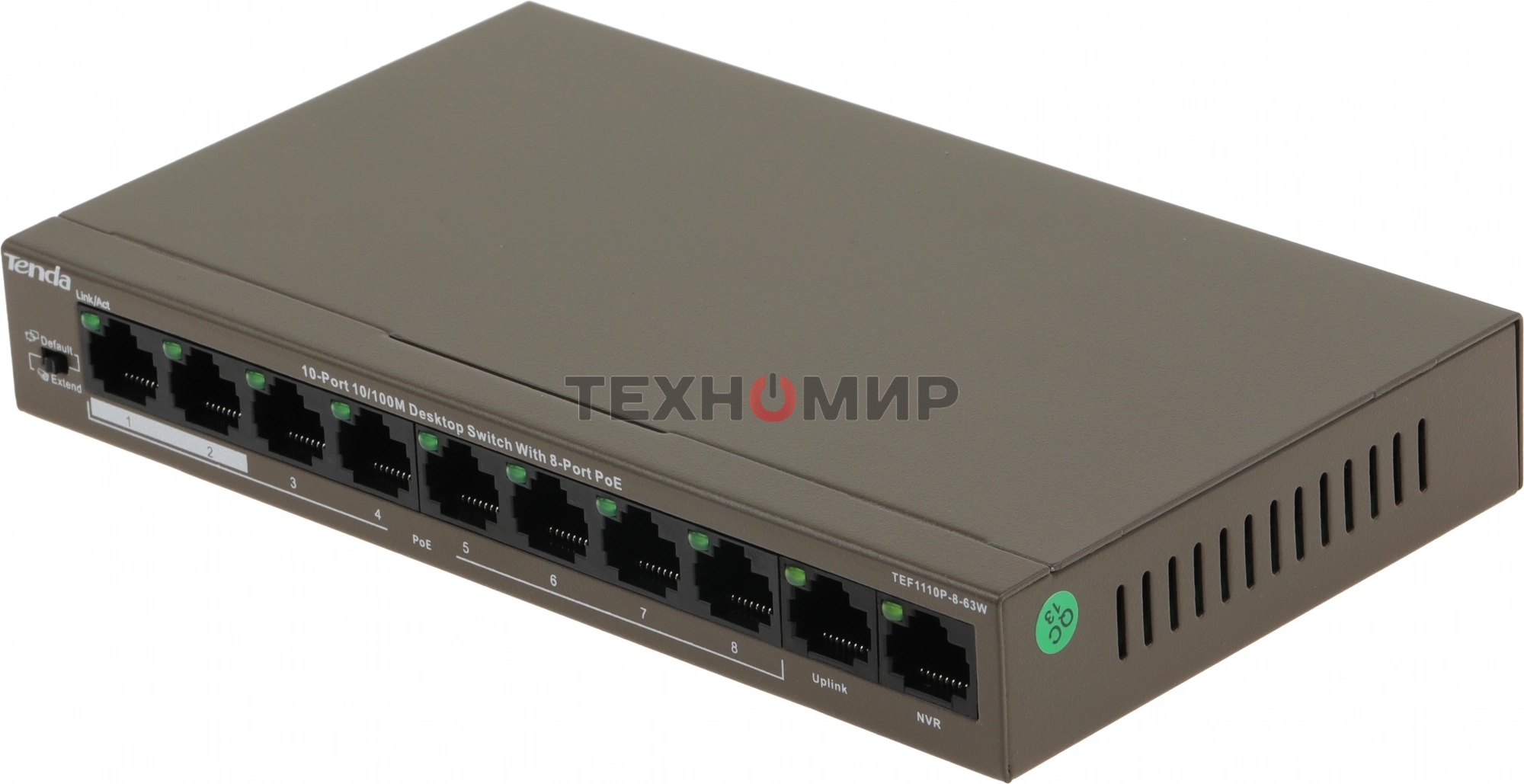 Коммутатор Tenda TEF1110P-8-63W