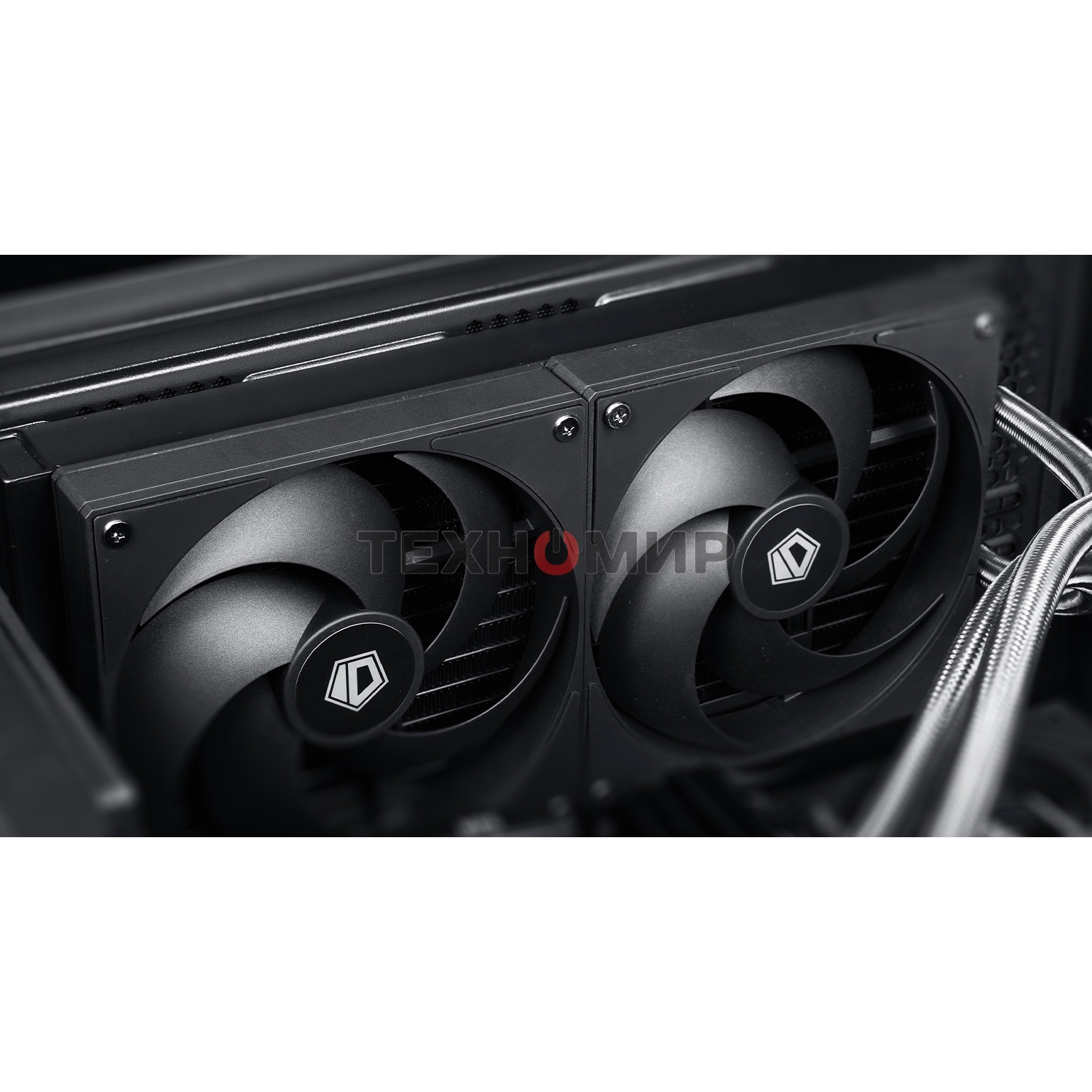 Вентилятор для корпуса ID-Cooling AS-120-K черный, 120 мм, 2000 об/мин, 27.2 дБ, 4 pin