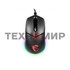 Мышь проводная MSI Clutch GM11 черный, 5000 dpi, USB, кнопки - 6