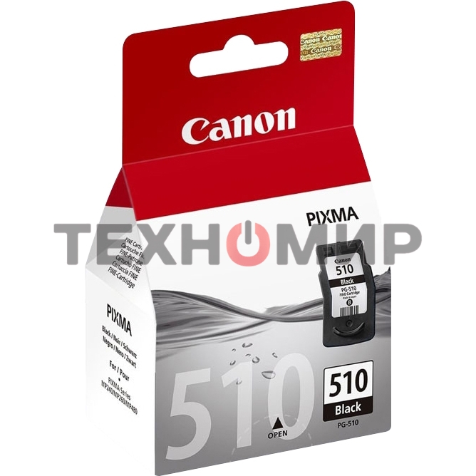 Картридж струйный PG-510Bk (2970B007) черный (220 стр.) для Canon PIXMA MP240, 260, 480, MX320, 330