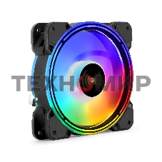 Вентилятор для корпуса ExeGate EX12025HM3PM.FRGb.7O5CSU черный, 120 мм, 1200 об/мин, 24 дБ, 3 pin