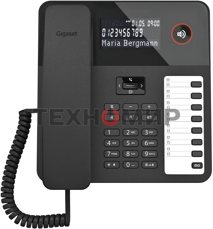 Телефон проводной Gigaset DESK600 черный