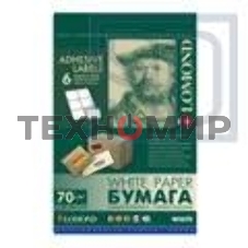 Самоклеящаяся бумага Lomond универсальная для этикеток, A4, 6 делен. (105 x 99 мм), 70 г/м2, 50 листов