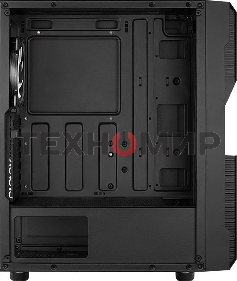 Компьютерный корпус Aerocool/Formula Menace Saturn FRGB-G-BK-v1 черный без БП ATX 4x120мм 2xUSB2.0 1xUSB3.0 audio bott PSU