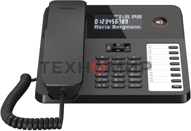 Телефон проводной Gigaset DESK600 черный