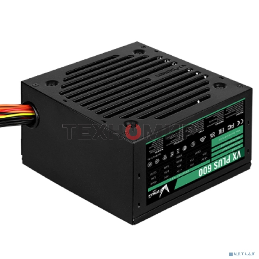 Блок питания Aerocool/Formula VX-600 PLUS, 600Вт 120мм, черный