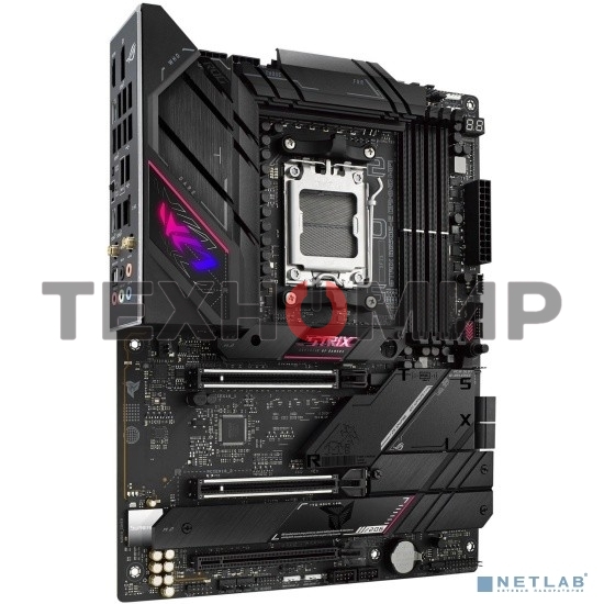 Материнская плата ASUS ROG STRIX B650E-E GAMING WIFI, AM5, AMD B650, 4xDDR5, 4xSATA, 4xM.2, 1xPCI-E 4.0 x4, 1xPCI-E 5.0 x8, 1xPCI-E 5.0 x16, 1xDP, 1xHDMI, 1x 2.5Gb LAN, 4xUSB-A 3.2 Gen 2, 6xUSB-A 3.2 Gen 2, 1xUSB-C 3.2 Gen 2, 1xUSB-C 3.2 Gen 2x2, 5x3.5 мм