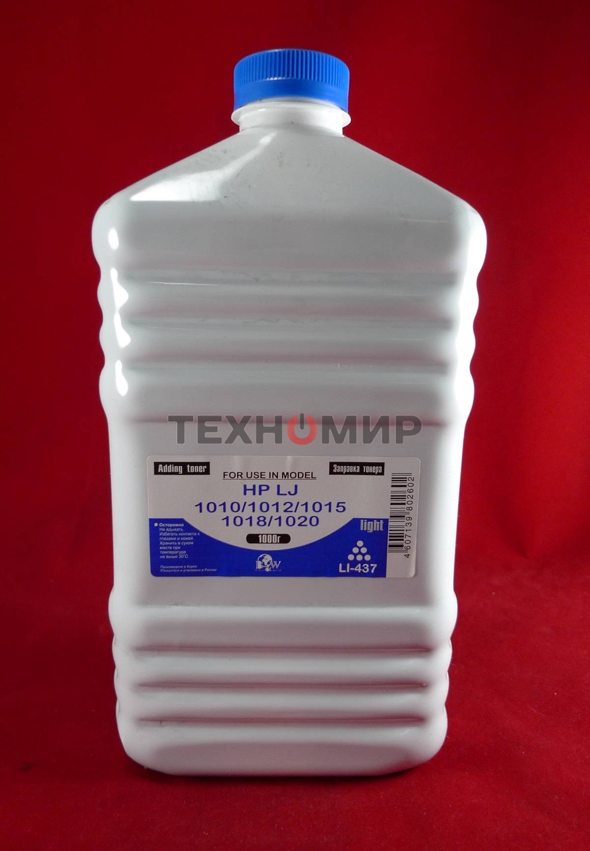 Тонер HP LJ 1010/1012/1015/1018/1020 (кан., 1кг.) B&W Light фас России