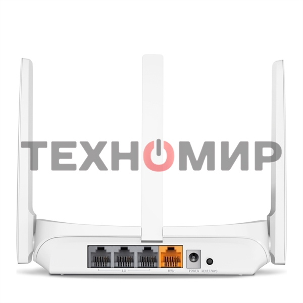 Маршрутизатор Mercusys MW305R Wi-Fi роутер 300 Мбит/с 2,4 ГГц, 1 порт WAN 10/100 Мбит/с + 4 порта LAN 10/100 Мбит/с, 2 фиксированные антенны