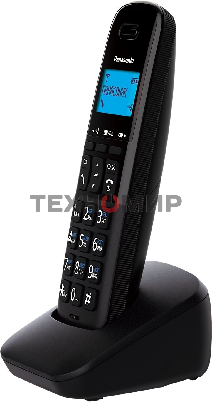 Телефон беспроводной (DECT) Panasonic KX-TGb610RUB черный АОН