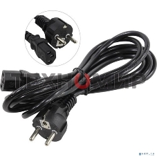 Кабель питания ExeGate Power PC-3P (Евровилка Schuko->С13) VDE-250V-3*0.75-CU, 10A, черный, 3м