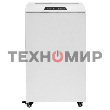 Шредер ГЕЛЕОС УО90-5, DIN P-5 (4 ур-нь секр.), фрагмент 1,9х15мм, 18-21 лист (70г/м2), CD/пл.карты/скрепки/скобы, 90 литров