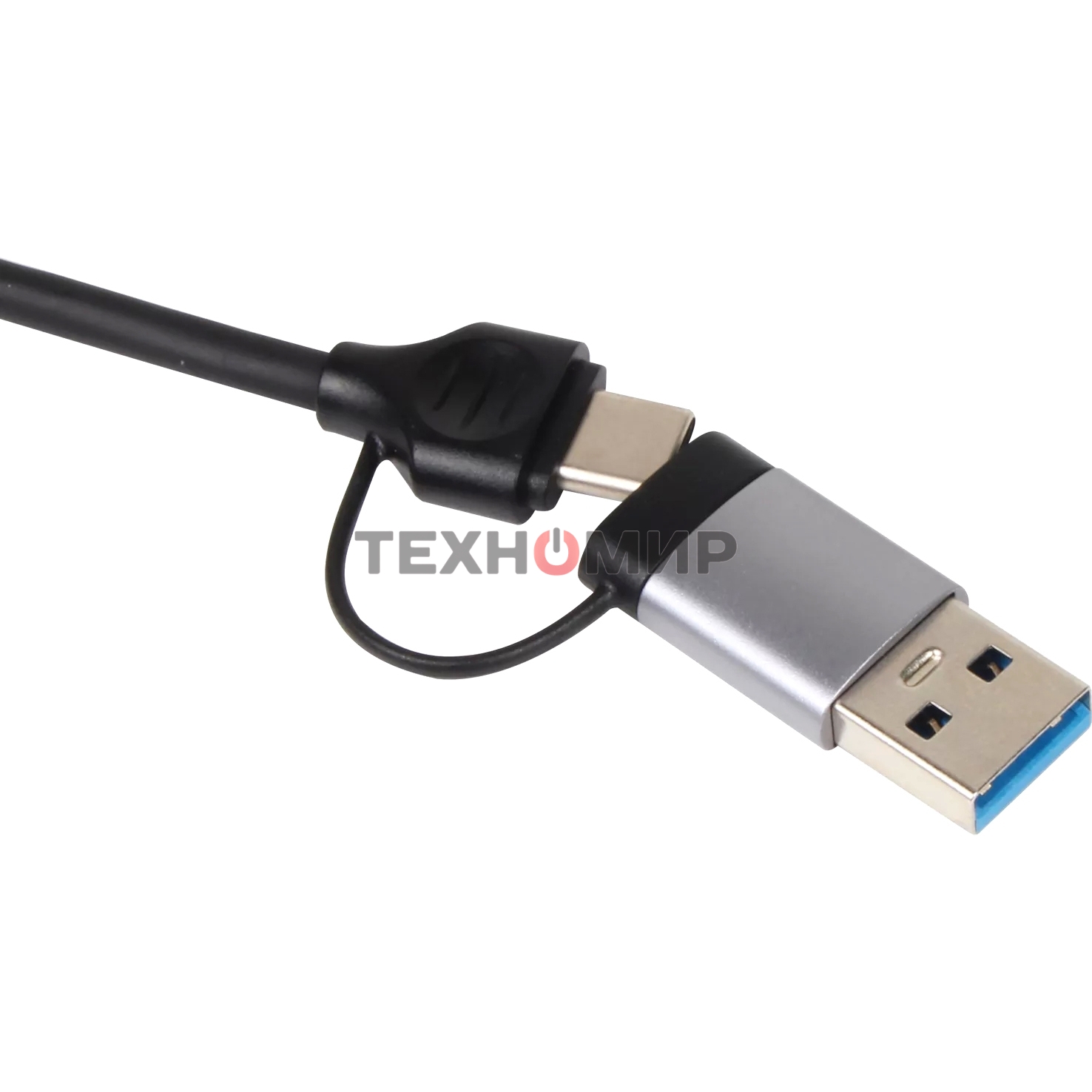 USB-концентратор TypeC+adapter-->USB3.0+2USB2,0+SD+TF, VCOM