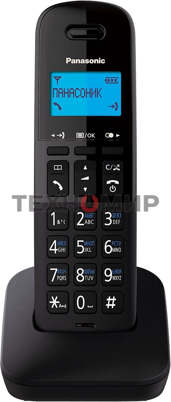 Телефон беспроводной (DECT) Panasonic KX-TGb610RUB черный АОН