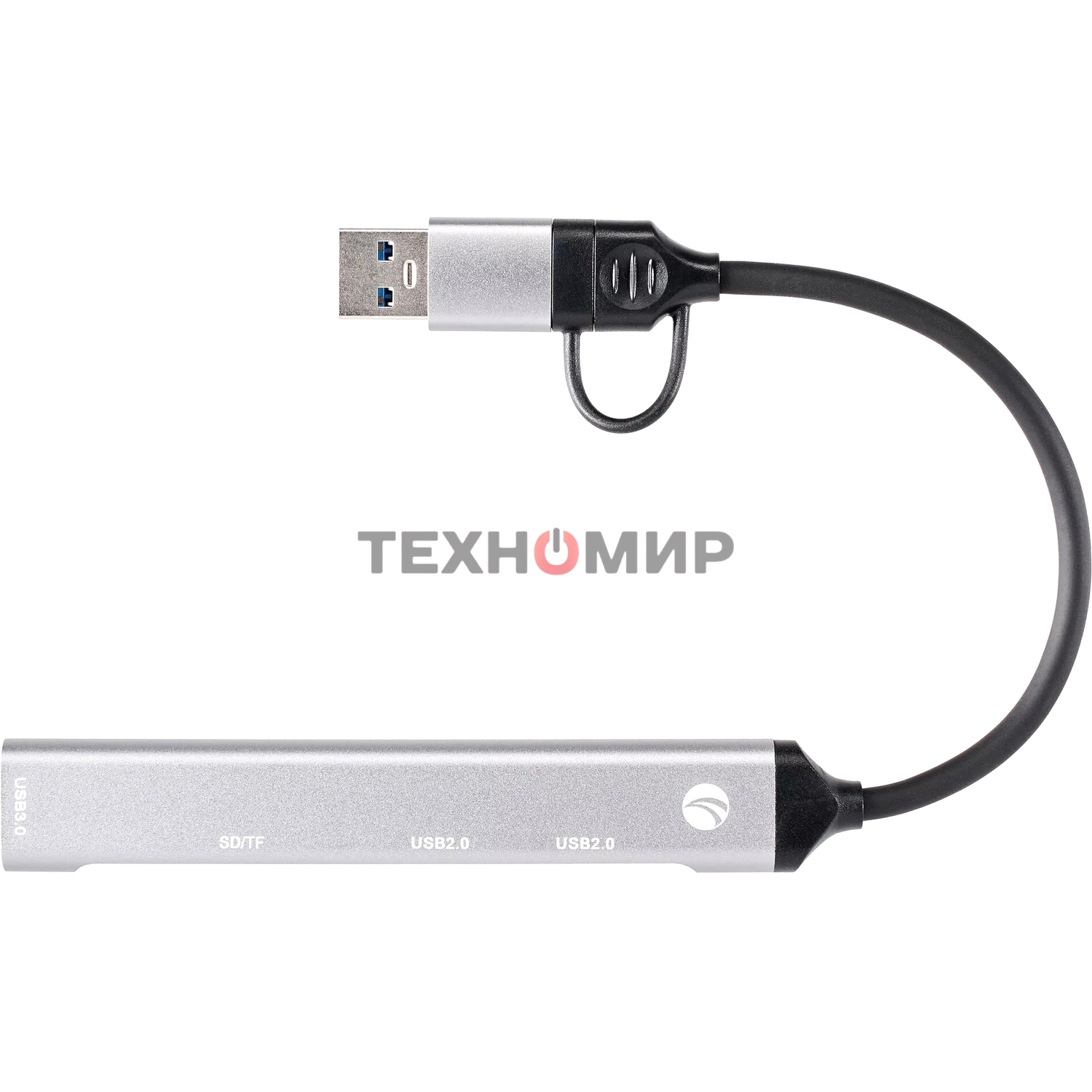 USB-концентратор TypeC+adapter-->USB3.0+2USB2,0+SD+TF, VCOM