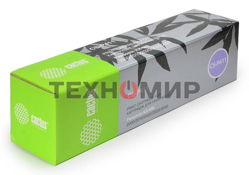 Картридж лазерный Cactus CS-P411 черный (2000 стр.) для Panasonic MB1900/MB2000/MB2010/MB2020/MB2025/MB2030