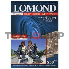 Фотобумага ПРЕМИУМ для стр.печати Lomond 250 г/м2 односторонняя Semi-Glossy Warm 10х15 см (20 л)