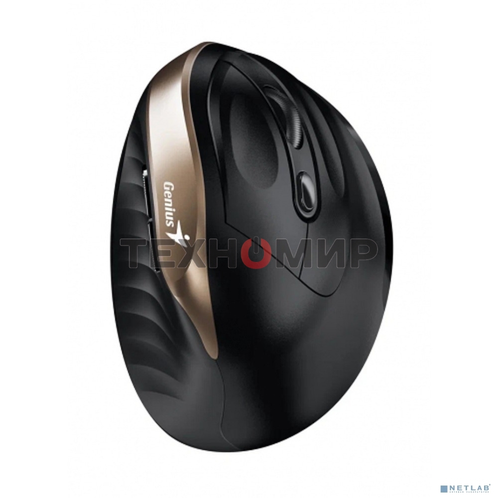 Мышь беспроводная Genius Ergo 8250S черный, 1600 dpi, радиоканал, USB, кнопки - 6